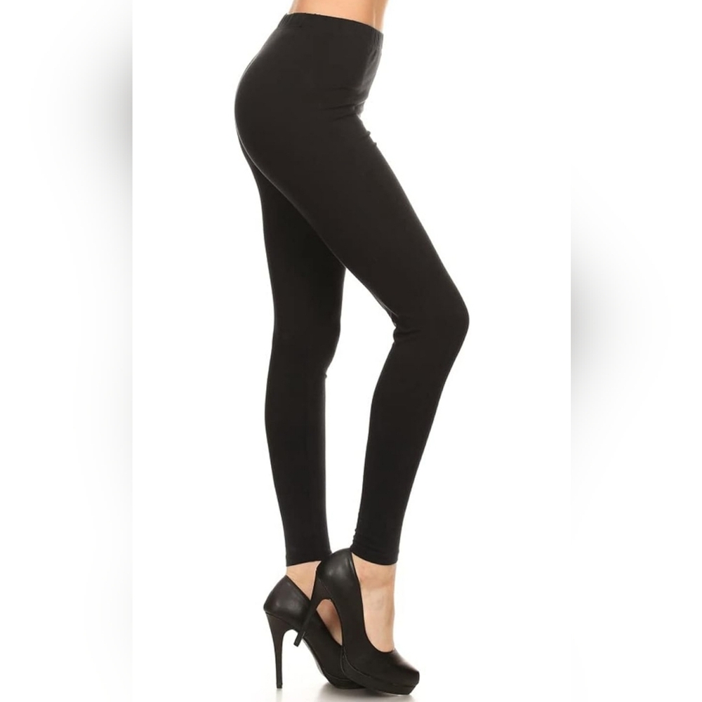 Leggings Depot Cotton Women's Premium Quality Ultra Soft Solid Leggings